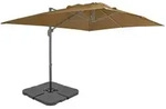 Vidaxl Sonnenschirm Mit Tragbarem Standfu&szlig; Taupe