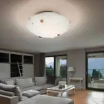 Globo - Deckenleuchte Glasschirm Deckenlampe 1-flammig Wohnzimmer Beleuchtung Opal