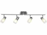 Brilliant - Lampe Lea led Spotrohr 4flg eisen/chrom/weiß 4x LED-D45, E14, 4W