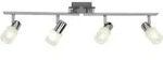 Lampe Lea Led Spotrohr 4flg Eisen/chrom/wei&szlig; 4x Led-d45, E14, 4w Led-tropfenlampe