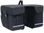Doppel-fahrradtasche F&uuml;r Gep&auml;cktr&auml;ger Wasserdicht 35 L Schwarz Vidaxl