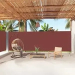Seitenmarkise Ausziehbar Braun 200x1000 Cm - Vidaxl