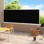 Seitenmarkise Ausziehbar 180x500 Cm Schwarz Vidaxl