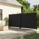 Seitenmarkise Ausziehbar Schwarz 180x1000 Cm - Vidaxl