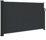Seitenmarkise Ausziehbar Schwarz 120x600 Cm Vidaxl
