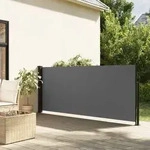 Seitenmarkise Ausziehbar Anthrazit 120x500 Cm - Vidaxl