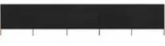5-teiliges Windschutzgewebe 600 X 160 Cm Schwarz - Vidaxl