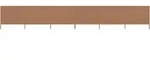 6-teiliges Windschutzgewebe 800 X 160 Cm Taupe - Vidaxl
