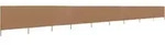9-teiliges Windschutzgewebe 1200 X 120 Cm Taupe Vidaxl