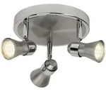 Brilliant Lampe Sanny Led Spotrondell 3flg Eisen/chrom 3x Led-par51, Gu10, 3w