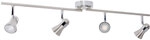 Lampe Sanny Led Spotrohr 4flg Eisen/chrom 4x Led-par51, Gu10, 3w Led-reflektorlampen
