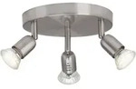 3er Spot Rondell Loona Eisen &Oslash; 18 Cm Gu10, Eisen, Warmwei&szlig; Deckenstrahler -