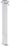 Wassers&auml;ule F&uuml;r Den Garten 80 Cm Edelstahl Quadratisch Vidaxl