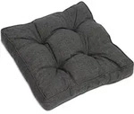Beauflair Loungekissen Outdoor Graphitgrau, 60cm, 60cm, 10cm - Beautissu