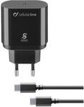 Cellularline Super Fast Charger Kit 25w - Schwarz - Usb