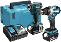 Makita Kombo-kit Lxt Dtd173 &bull; Ddf489 &bull; Ladeger&auml;t &bull; 2 X 5,0 Ah Akku &bull;...