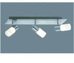 Trio - 3-flammiger Led Deckenstrahler Clapton Mit Glasschirmen, Breite 50cm