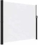 Seitenmarkise Ausziehbar Wei&szlig; 180x600 Cm - Vidaxl