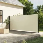Seitenmarkise Ausziehbar Creme 180x500 Cm - Vidaxl