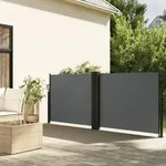 Seitenmarkise Ausziehbar Anthrazit 140x600 Cm - Vidaxl