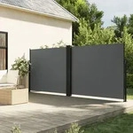 Seitenmarkise Ausziehbar Anthrazit 180x1200 Cm - Vidaxl
