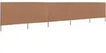 5-teiliges Windschutzgewebe 600 X 80 Cm Taupe Vidaxl