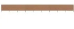 9-teiliges Windschutzgewebe 1200 X 160 Cm Taupe Vidaxl