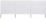 3-teiliges Windschutzgewebe 400 X 160 Cm Sandwei&szlig; Vidaxl