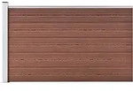 Vidaxl Gartenzaun Wpc 175x105 Cm Braun