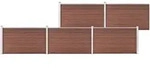 Vidaxl - Gartenzaun Wpc 872x106 Cm Braun