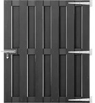 Vidaxl Garden Gate Wpc 100x112 Cm Grey