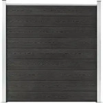 Gartenzaun Wpc 180&times;186 Cm Grau - Vidaxl