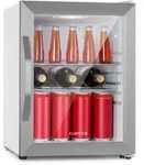 Klarstein - Beersafe Crystal White Bierk&uuml;hlschrank, Getr&auml;nkek&uuml;hlschrank Mit