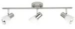 Brilliant Lampe Luca Spotrohr 3flg Eisen/chrom/wei&szlig; 3x R50, E14, 40w, Geeignet F&uuml;r