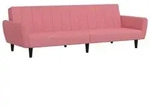 Schlafsofa 2-sitzer Rosa Samt Vidaxl
