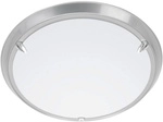 Lampe Livorno Wand- Und Deckenleuchte 30cm Titan/wei&szlig; 1x A60, E27, 60w, Geeignet