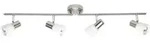 Brilliant Lampe Luca Spotrohr 4flg Eisen/chrom/wei&szlig; 4x R50, E14, 40w, Geeignet F&uuml;r