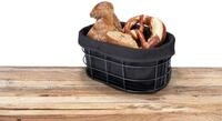 Brotkorb Bela Schwarz, Brotkorb Aus Metall, Schwarz, Pulverbeschichtetes Metall