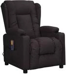 Massagesessel Schwarz Kunstleder Vidaxl