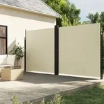 Seitenmarkise Ausziehbar Creme 200x1200 Cm Vidaxl