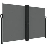 Seitenmarkise Ausziehbar Anthrazit 160x1000 Cm - Vidaxl