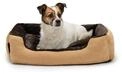 Lionto Hundebett, Weiches Kuschelbett Mit Herausnehmbarem Wendekissen &