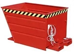 Bauer Kippbeh&auml;lter Mit Hebelverschlu&szlig; Vg 550, Lackiert, Feuerrot