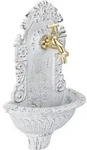 Wandbrunnen Antik, Mit Wasserhahn, Nostalgisch, Waschbecken Garten, Aluguss, H X B X