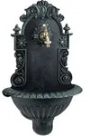 Wandbrunnen, Antik-stil, Nostalgie, Garten, Terrasse, Wasserhahn, Becken, H&auml;ngend,