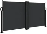 Seitenmarkise Ausziehbar Schwarz 120x600 Cm Vidaxl