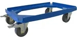 Alutec - Rollwagen F&uuml;r Kunststoffboxen (610x410mm, 250 Kg, Feststellbremse, Blau)
