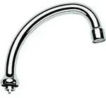 Rohrauslauf Ausladung 140mm Schwenkbar Mit Anschlag, Chrom, Verschraubung 3/4',