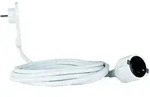 Verl&auml;ngerungskabel 3m Flachstecker Weiss