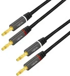 Logilink Ca1210 Audio Anschlusskabel 3.0 M Schwarz Geschirmt, Farbcodiert